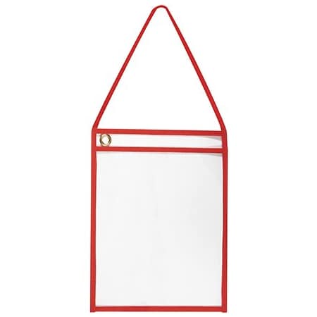 Bsc Preferred 9 x 12'' Red Deluxe Job Ticket Holders, 15PK BUY00017198